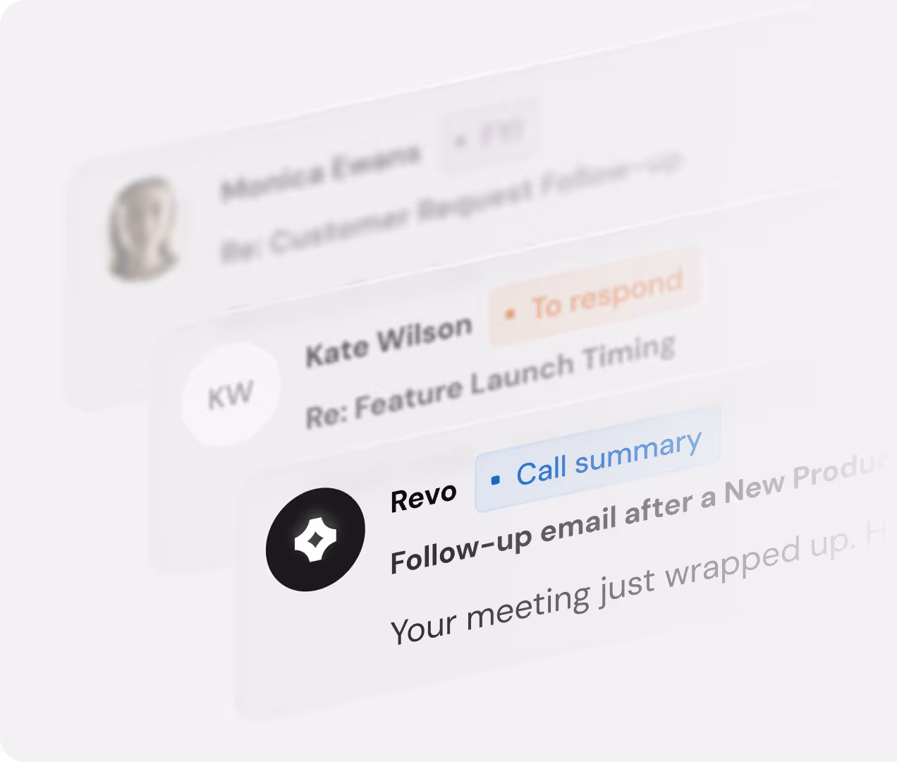 revo can generate insanely smart reply drafts